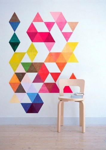 Déco graphique et géométrique pour murs et meubles - Décoration Maison ...